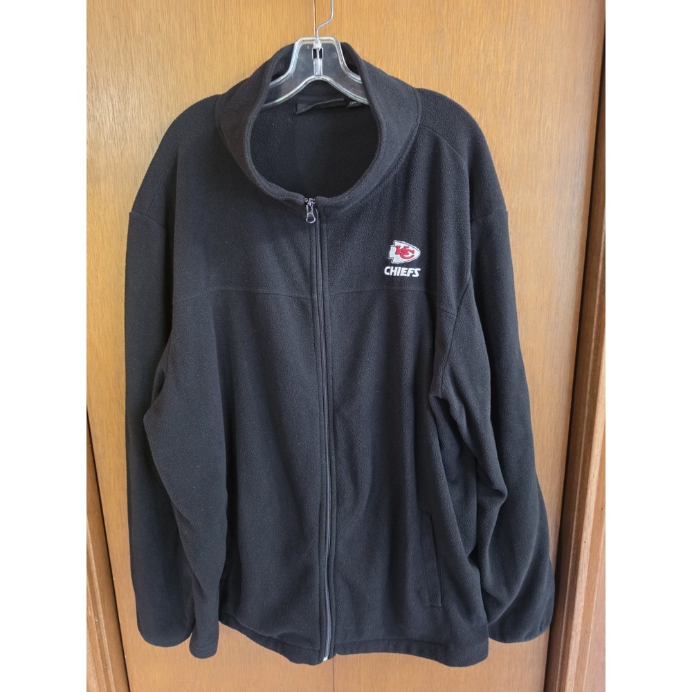 Men's Kansas City Chiefs Cutter & Buck 2XT Fleece Full Zip‎ Jacket Black